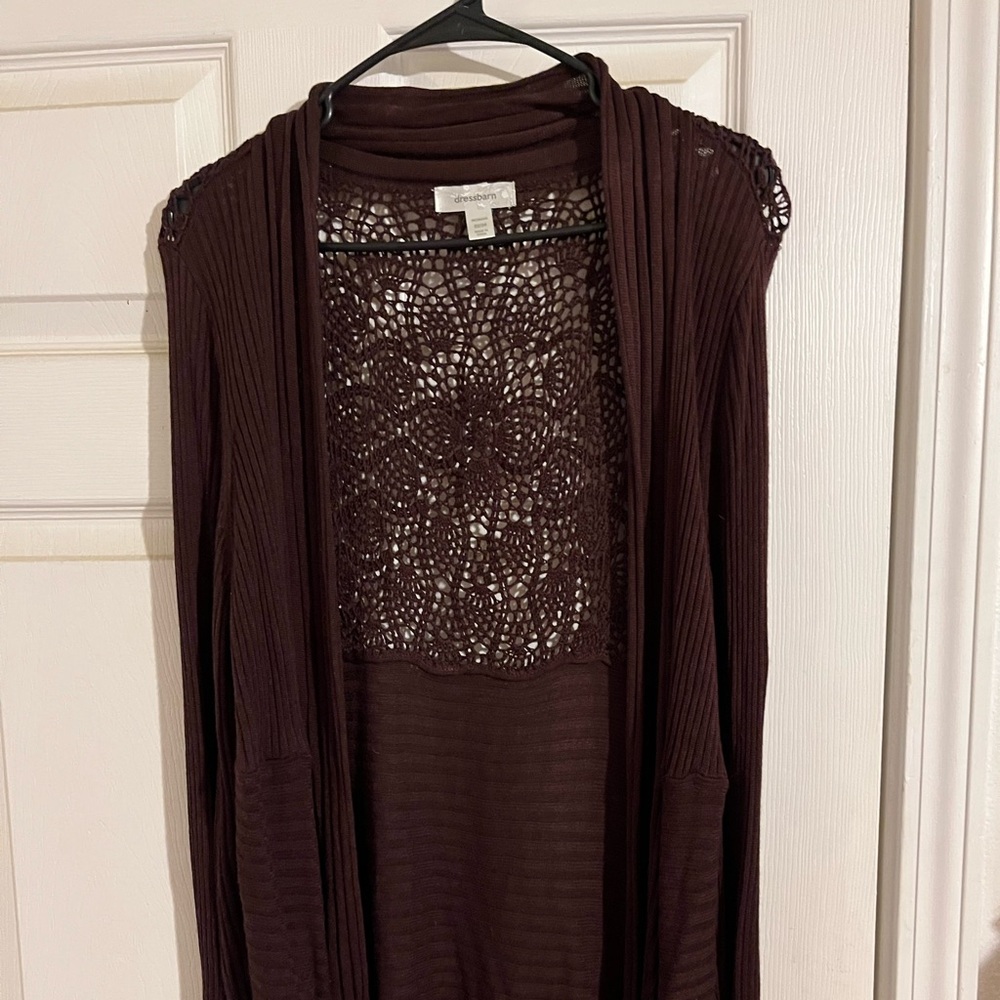 Dark brown cardigan